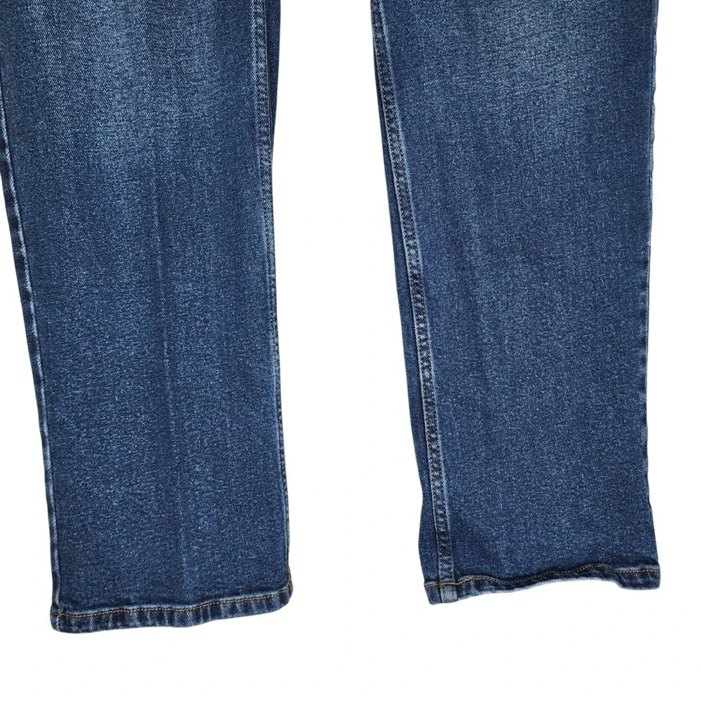 Lands End Kids Iron Knee Pull-On‎ Jeans Blue Denim Rib Waist XL 18H-20H Husky